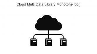 Cloud Multi Data Library Monotone Icon In Powerpoint Pptx Png And Editable Eps Format