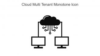 Cloud Multi Tenant Monotone Icon In Powerpoint Pptx Png And Editable Eps Format