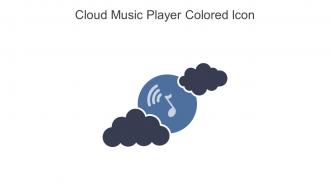 Cloud Music Player Colored Icon In Powerpoint Pptx Png And Editable Eps Format