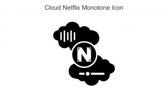 Cloud Netflix Monotone Icon In Powerpoint Pptx Png And Editable Eps Format