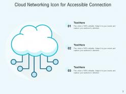 Cloud network icon representing internet accessible connection servers