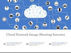Cloud network image showing internet
