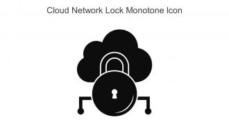 Cloud Network Lock Monotone Icon In Powerpoint Pptx Png And Editable Eps Format