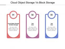 Cloud object storage vs block storage ppt powerpoint presentation ideas cpb