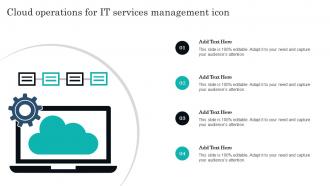Cloud Operations For IT Services Management Icon