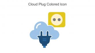 Cloud Plug Colored Icon In Powerpoint Pptx Png And Editable Eps Format