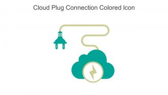 Cloud Plug Connection Colored Icon In Powerpoint Pptx Png And Editable Eps Format