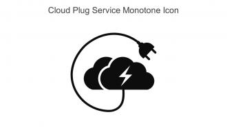 Cloud Plug Service Monotone Icon In Powerpoint Pptx Png And Editable Eps Format