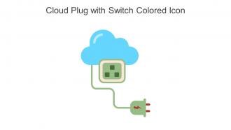 Cloud Plug With Switch Colored Icon In Powerpoint Pptx Png And Editable Eps Format