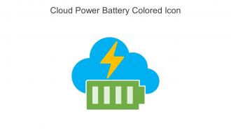 Cloud Power Battery Colored Icon In Powerpoint Pptx Png And Editable Eps Format