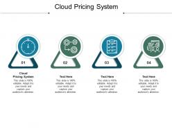 Cloud pricing system ppt powerpoint presentation inspiration graphics cpb