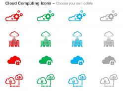 Cloud process control with in building connection safety connection ppt icons graphics
