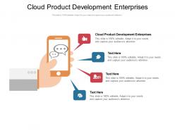 Cloud product development enterprises ppt powerpoint presentation portfolio cpb