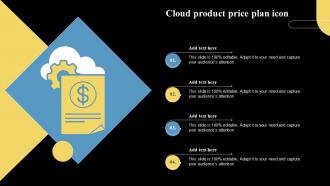 Cloud Product Price Plan Icon