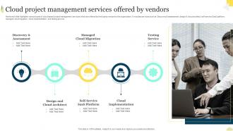 Cloud Project Management Services Offered By Vendors