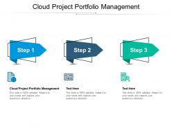 Cloud project portfolio management ppt powerpoint presentation ideas graphics tutorials cpb