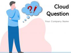 Cloud question businessman structure infographic exclamation professional