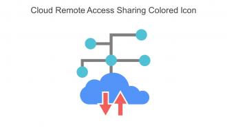 Cloud Remote Access Sharing Colored Icon In Powerpoint Pptx Png And Editable Eps Format
