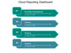 Cloud reporting dashboard ppt powerpoint presentation portfolio inspiration cpb