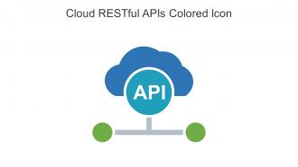 Cloud Restful APIs Colored Icon In Powerpoint Pptx Png And Editable Eps Format