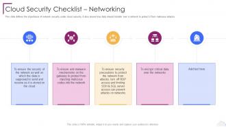 Cloud Security Checklist Networking Cloud Computing Security