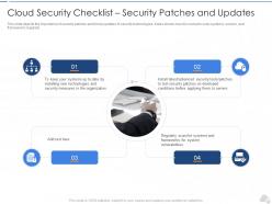 Cloud security checklist security patches and updates cloud security it