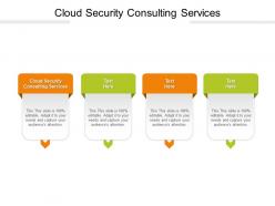 Cloud security consulting services ppt powerpoint presentation slides background designs cpb