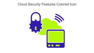 Cloud Security Features Colored Icon In Powerpoint Pptx Png And Editable Eps Format