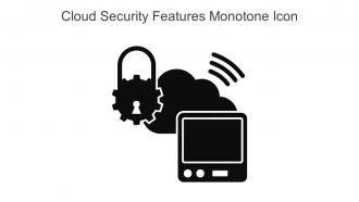 Cloud Security Features Monotone Icon In Powerpoint Pptx Png And Editable Eps Format
