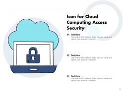 Cloud Security Icon Security Computing Data Protection Digital Access