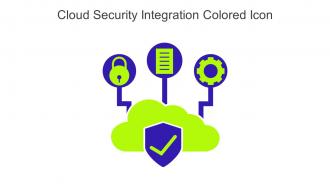 Cloud Security Integration Colored Icon In Powerpoint Pptx Png And Editable Eps Format