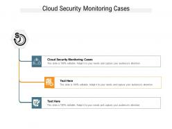 Cloud security monitoring cases ppt powerpoint presentation infographics deck cpb