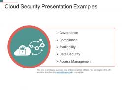 Cloud security presentation examples