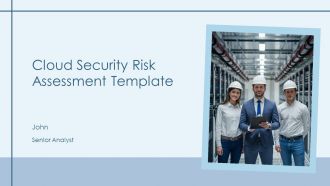 Cloud Security Risk Assessment Template PPT Designs ACP