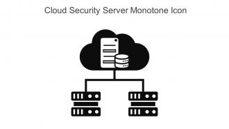 Cloud Security Server Monotone Icon In Powerpoint Pptx Png And Editable Eps Format