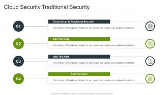 Cloud Security Traditional Security In Powerpoint And Google Slides Cpb