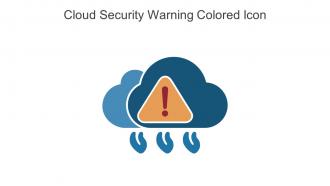 Cloud Security Warning Colored Icon In Powerpoint Pptx Png And Editable Eps Format