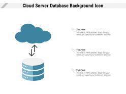 Cloud server database background icon