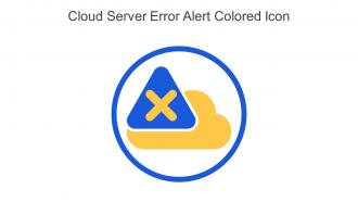Cloud Server Error Alert Colored Icon In Powerpoint Pptx Png And Editable Eps Format