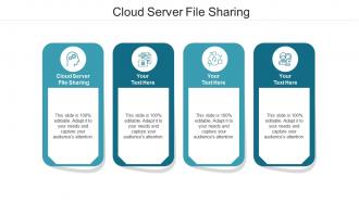 Cloud server file sharing ppt powerpoint presentation model demonstration cpb