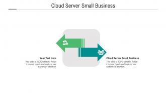 Cloud server small business ppt powerpoint presentation file example file cpb