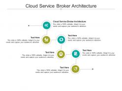 Cloud service broker architecture ppt powerpoint presentation infographics gridlines cpb