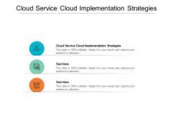 Cloud service cloud implementation strategies ppt powerpoint presentation icon design ideas cpb