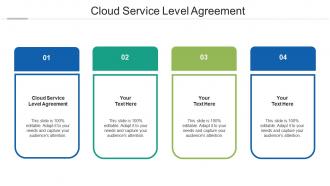 Cloud service level agreement ppt powerpoint presentation styles good cpb