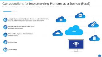 Cloud service models it considerations for implementing platform as a service paas