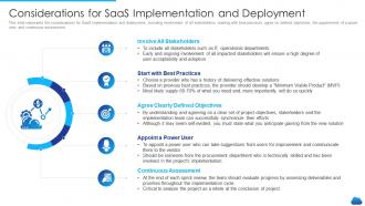 Cloud service models it considerations for saas implementation and deployment