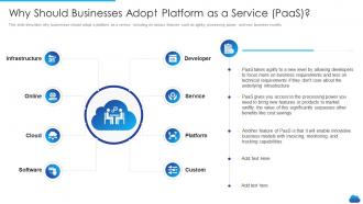 Cloud service models it why should businesses adopt platform as a service paas