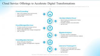 Cloud Service Offerings To Accelerate Digital Transformations
