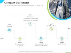 Cloud Service Providers Company Milestones Medal Certification Ppt Powerpoint Layouts