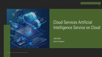 Cloud Services Artificial Intelligence Service On Cloud Platform PPT Example AT